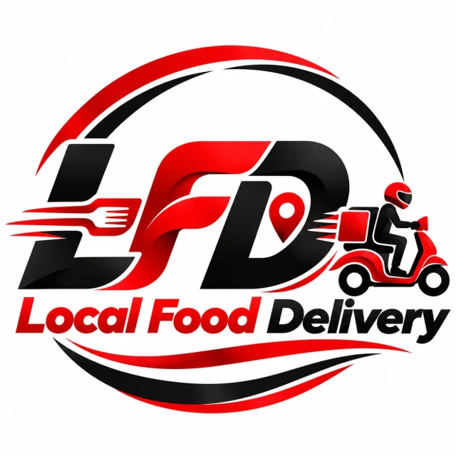 Local Food Delivery β LFD logo with delivery rider